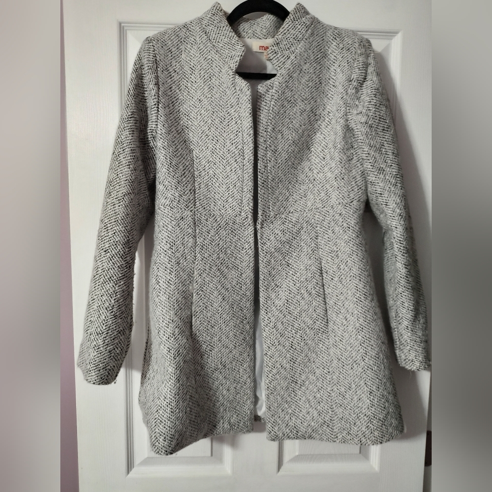 Mazik Gray Women's Pea Coat
